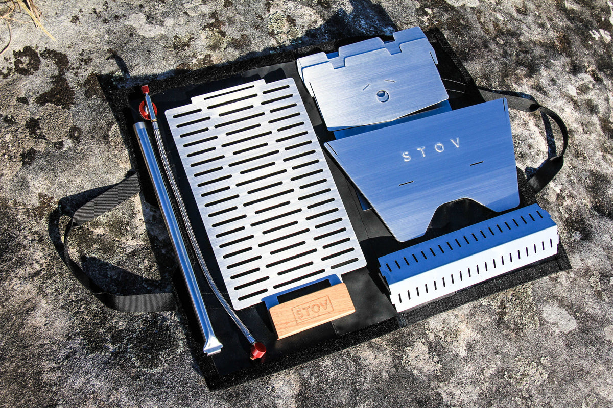 STOV portable BBQ flat packed for travel