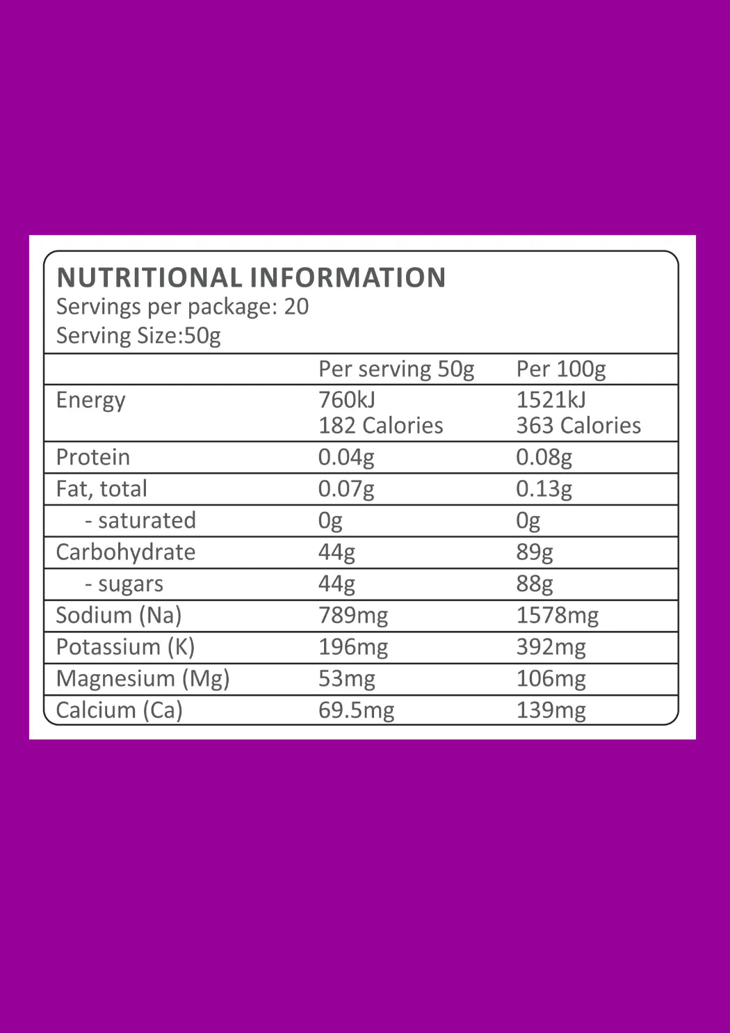 Trail Brew (1kg) Energy + Electrolytes