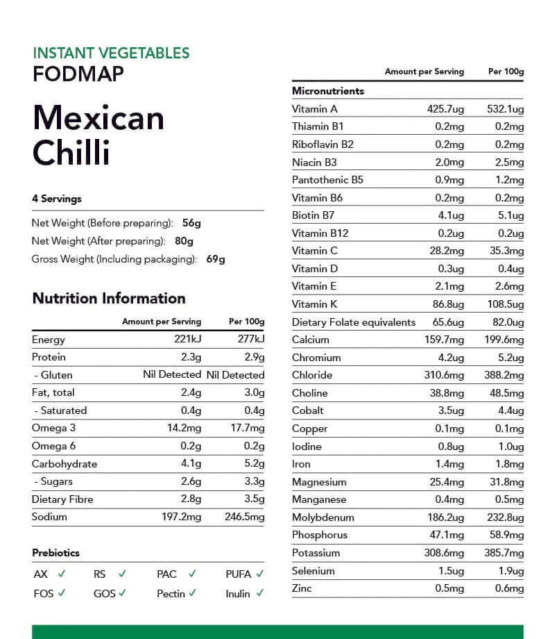 Radix Nutrition Instant Vegetables Superfoods