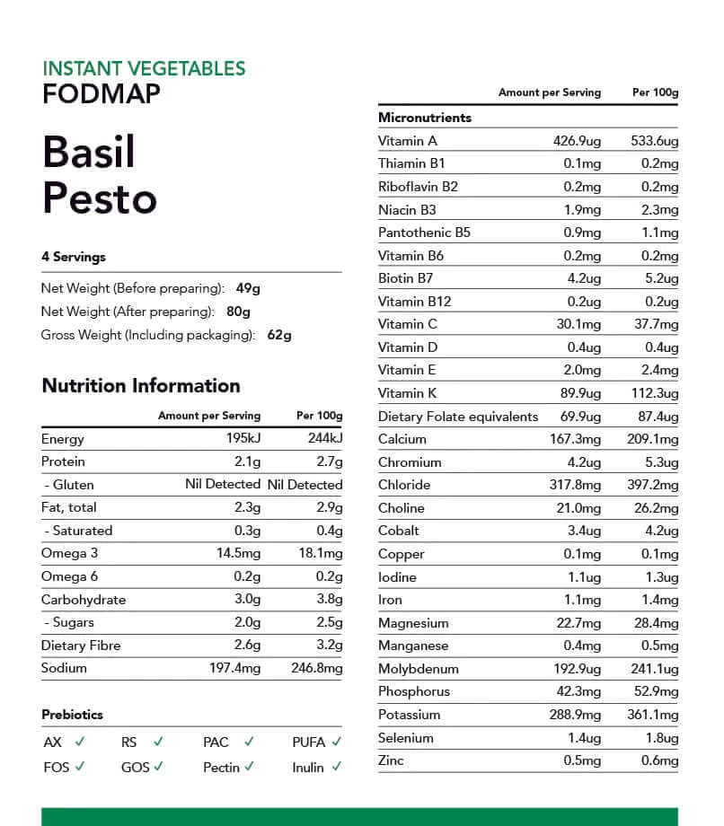 Radix Nutrition Instant Vegetables Superfoods