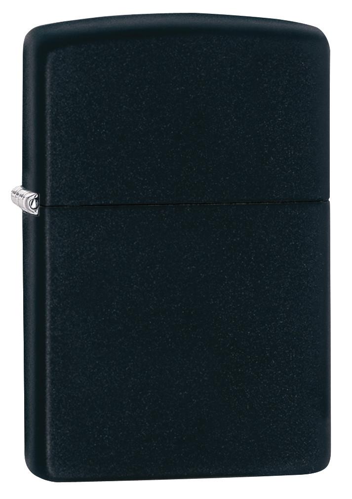 Zippo Lighter Matte Black on white background