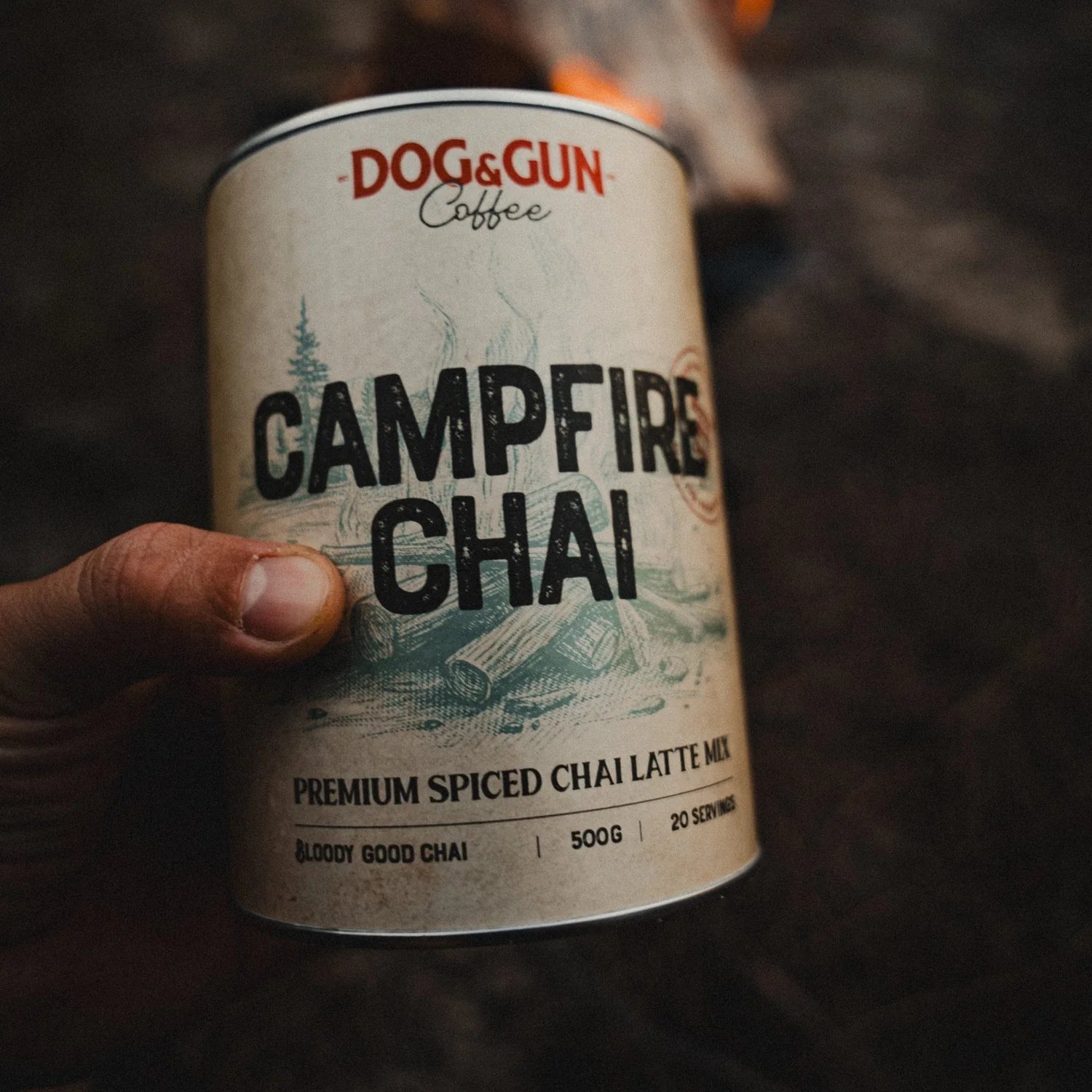 Dog and Gun Campfire Chai Latte Mix 500g Tin