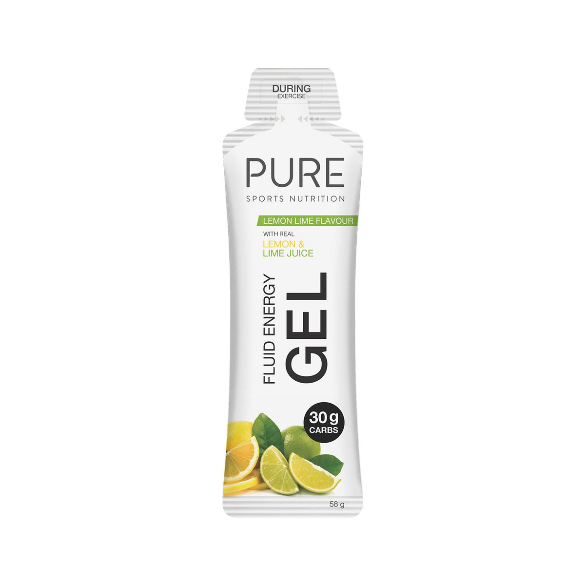 PURE Fluid Energy Gel Box of 18 - Lemon Lime