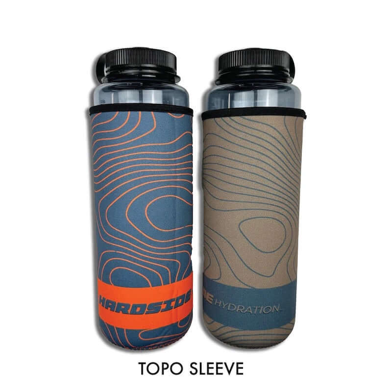 Hardside Hydration Reversible Bottle Sleeve for Nalgene Bottles - Topo Map 2