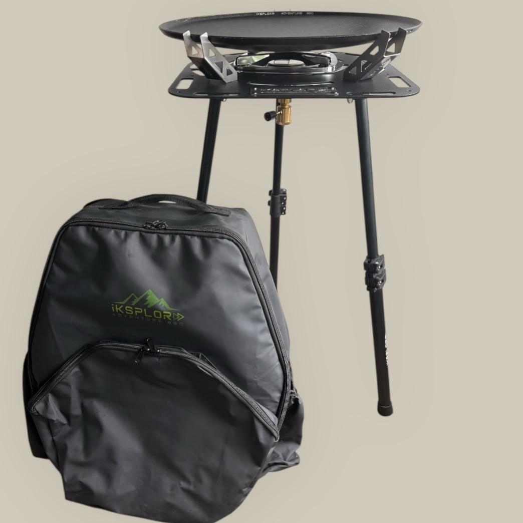 iksplor_bbq_setup_with_hotplate_and backpack
