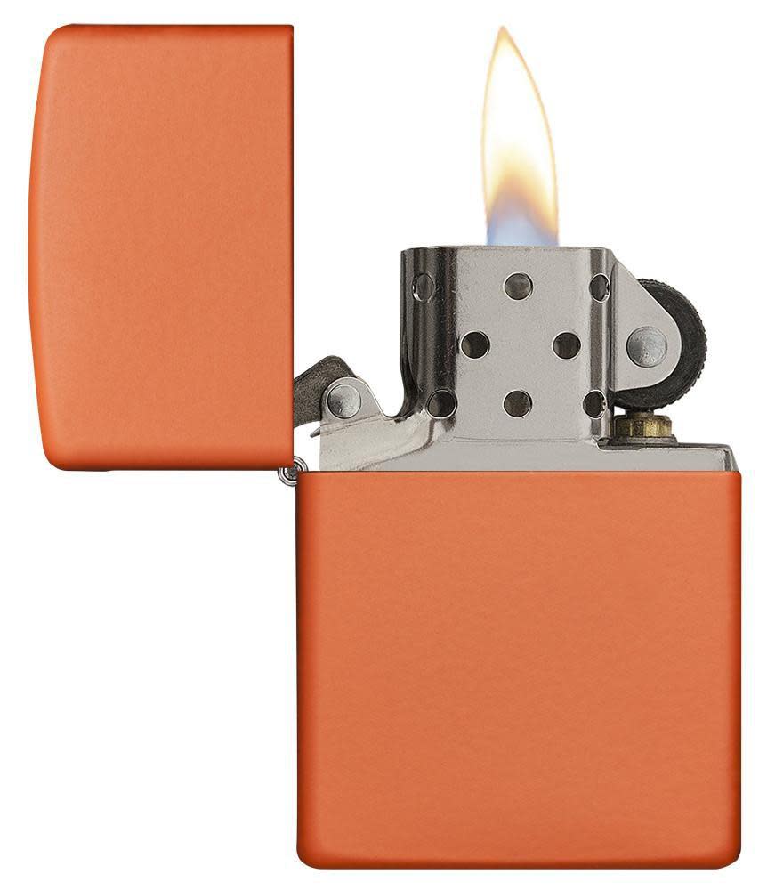 Zippo Classic Lighter Orange Matte 3