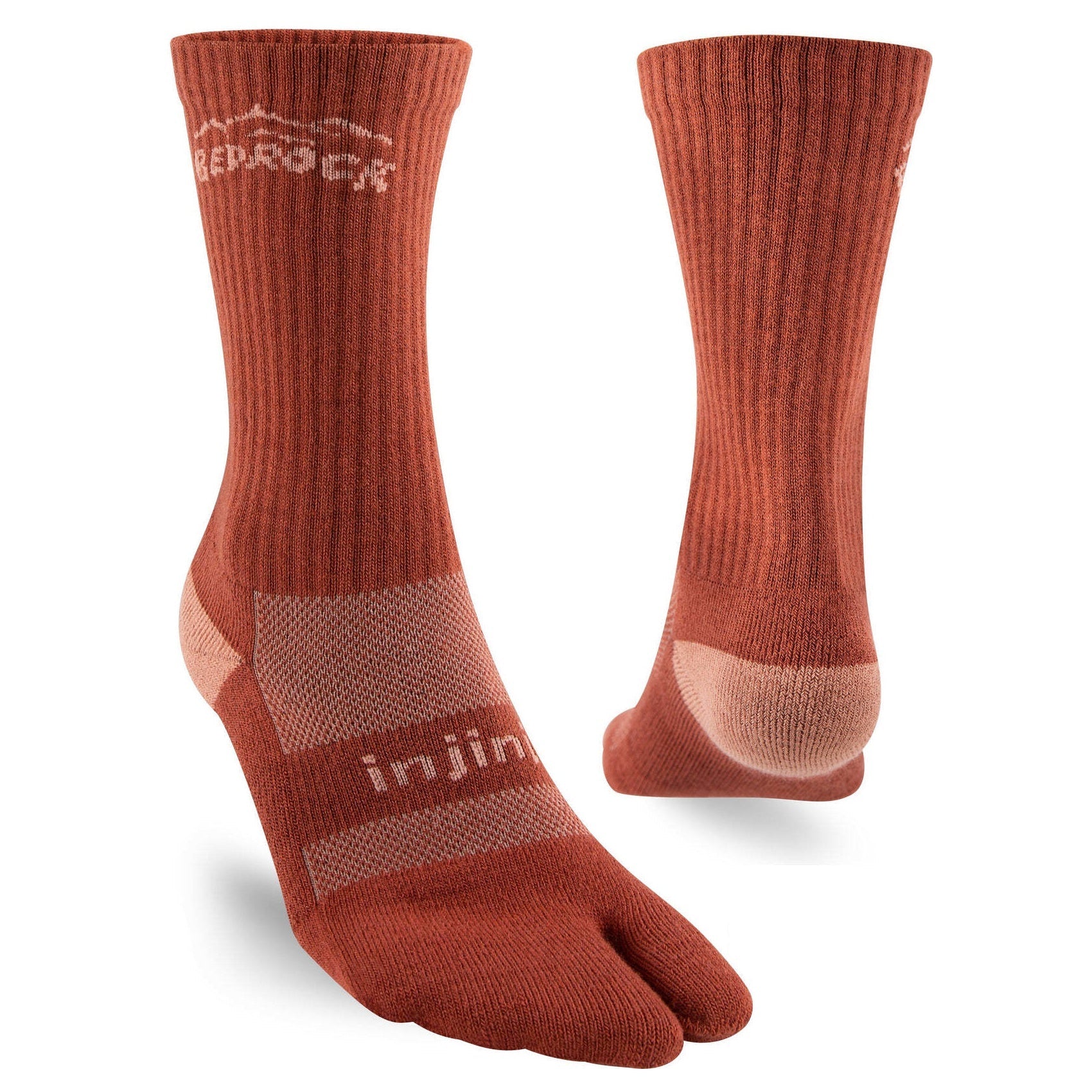 Bedrock X Injinji Performance Split-Toe Socks - Crew