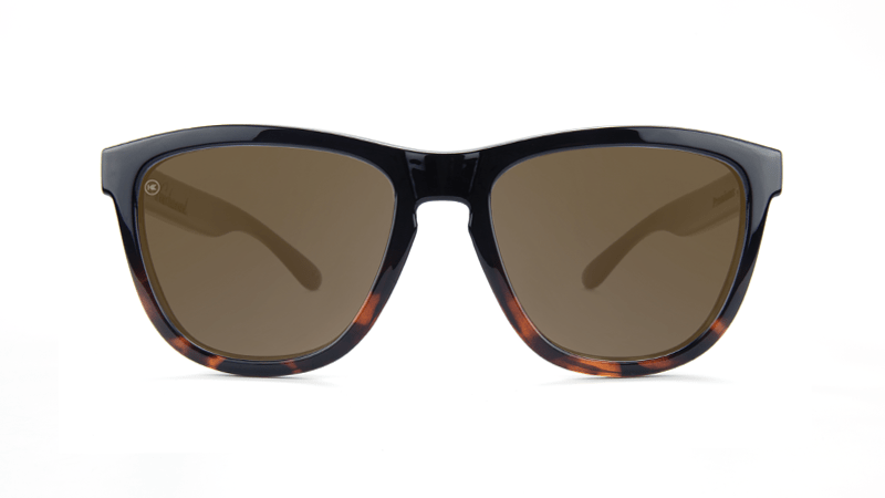 Knockaround Premiums - Glossy Black and Tortoise Shell Fade / Amber