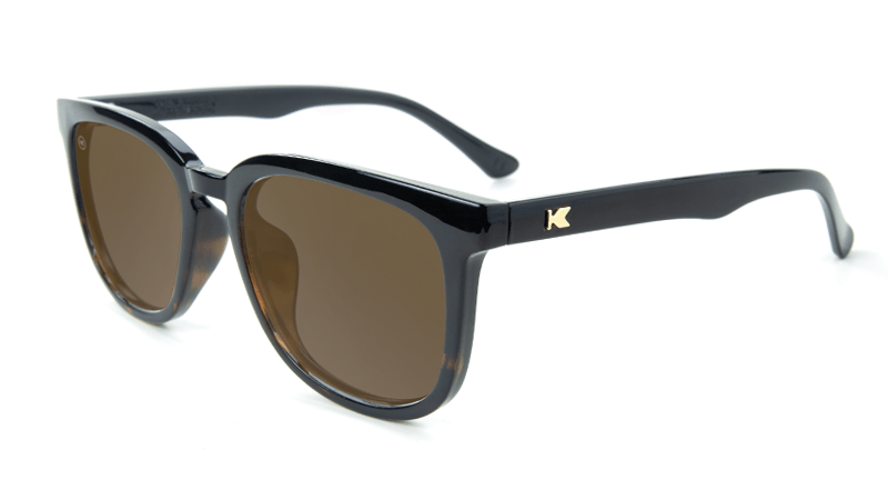 Knockaround Paso Robles - Glossy Black and Tortoise Shell Fade / Amber