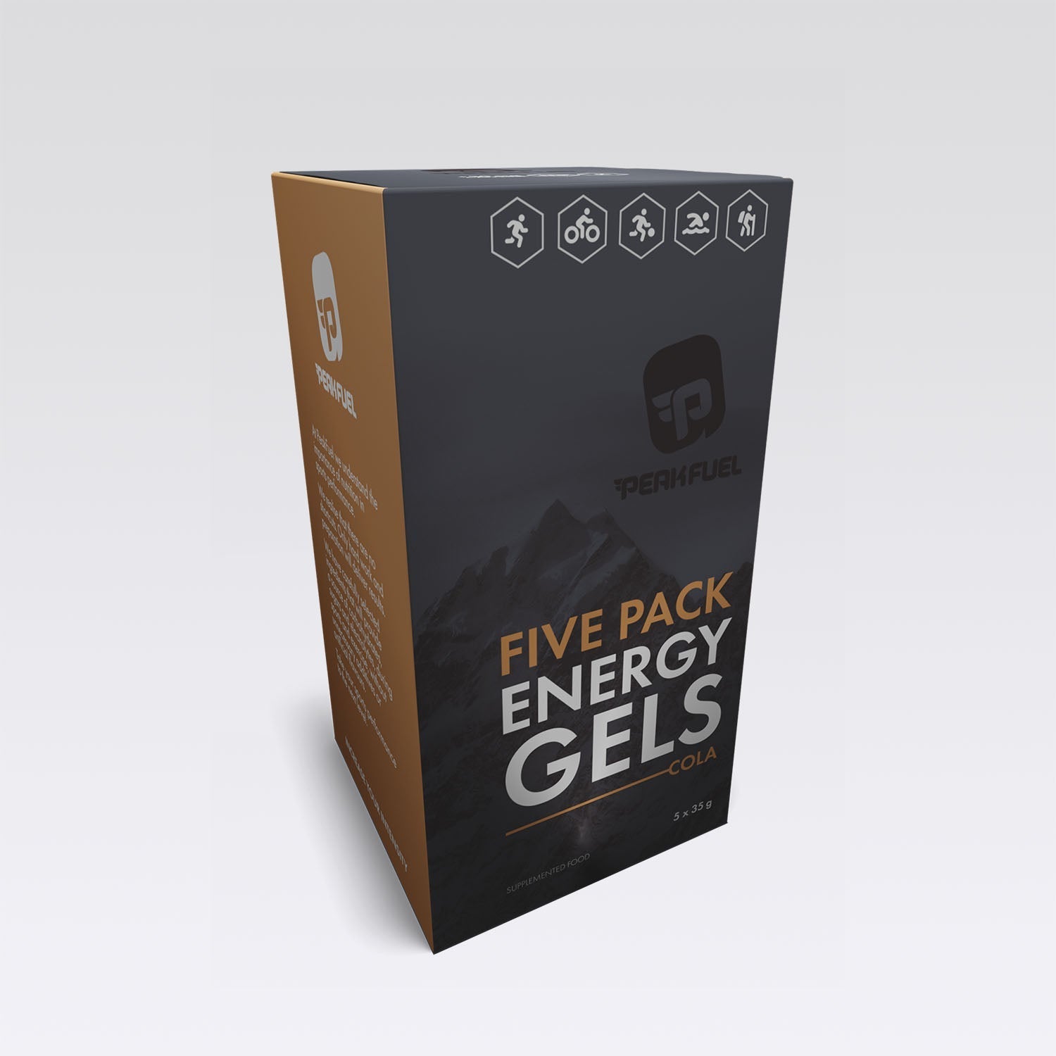 PeakFuel Cola 35g Energy Gels - Box of 5 1