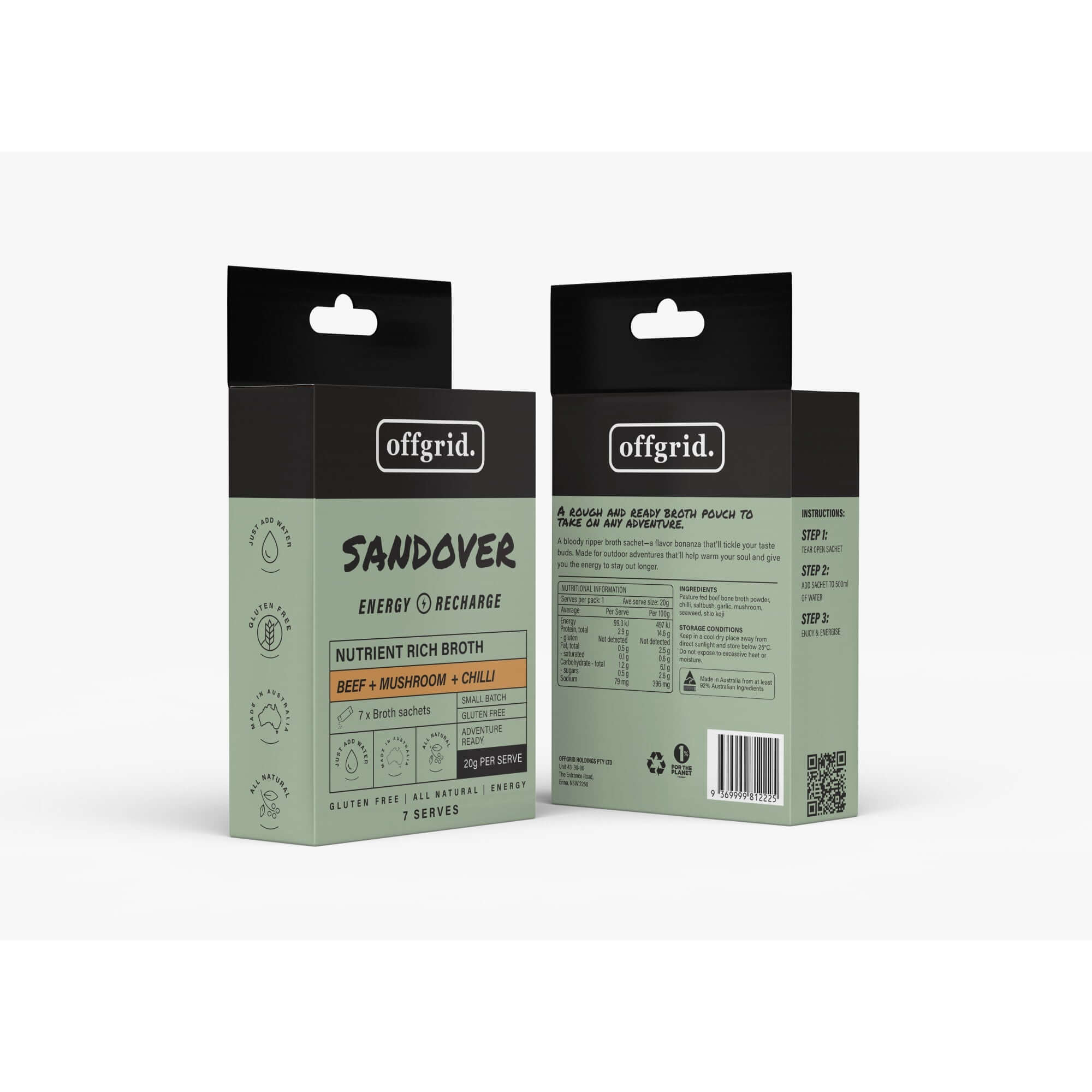 Offgrid Sandover Nutrient Rich Broth - (7 Serves)