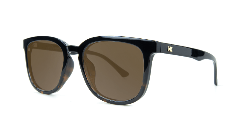 Knockaround Paso Robles - Glossy Black and Tortoise Shell Fade / Amber