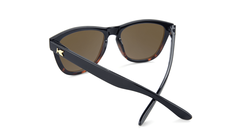 Knockaround Premiums - Glossy Black and Tortoise Shell Fade / Amber