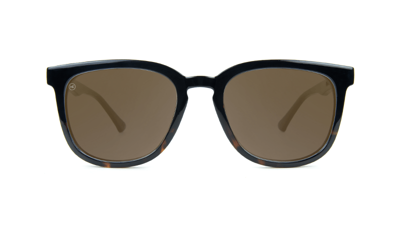 Knockaround Paso Robles - Glossy Black and Tortoise Shell Fade / Amber