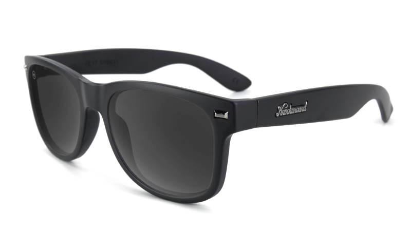 Knockaround Fort Knocks - Matte Black on Black / Smoke