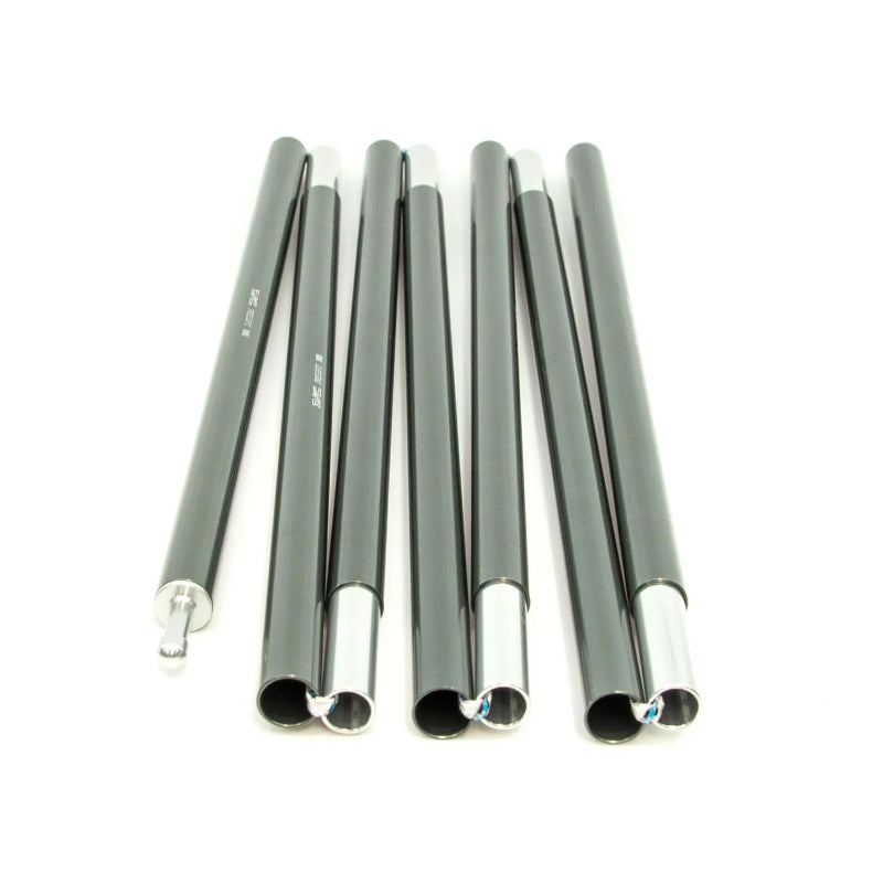 Set of metal DAC Poles on a white background