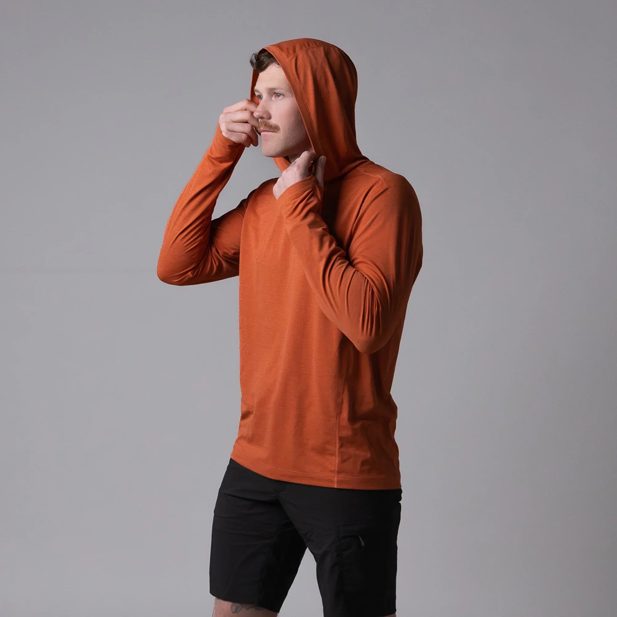 Mont Sundance UPF 50+ Hoodie Men's - Rust Hood 6