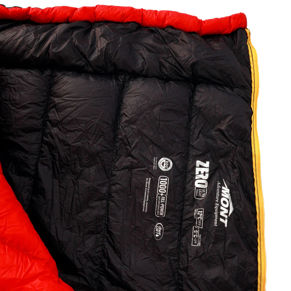 Mont Zero Ultralight 12°C to 6°C Down Sleeping Bag