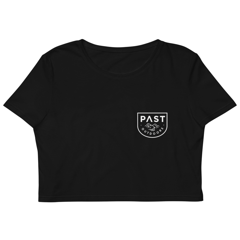 PAST Outdoors Originals Women's Crop T-Shirt - Black 1
