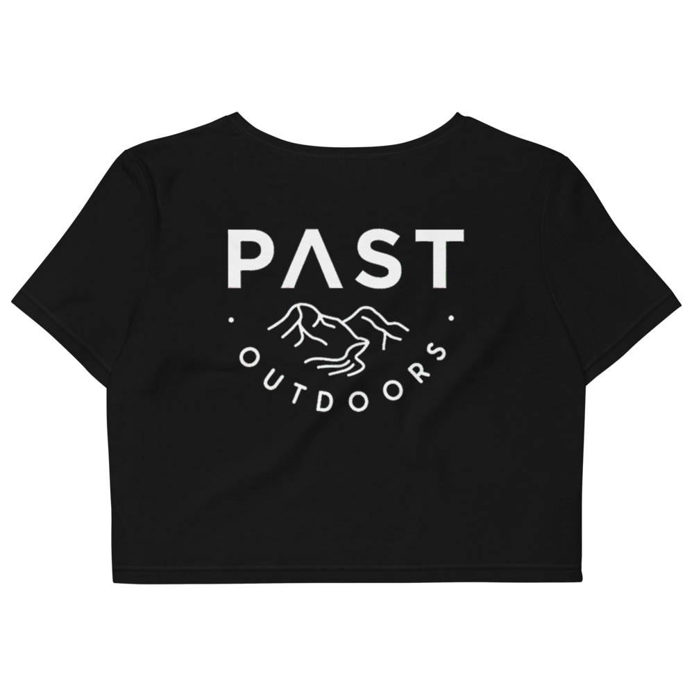 PAST Outdoors Originals Women's Crop T-Shirt - Black 2