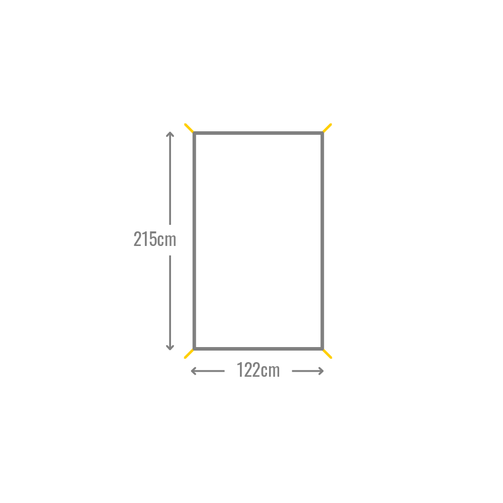 Moondance 2/2FN Footprint Showing Dimensions