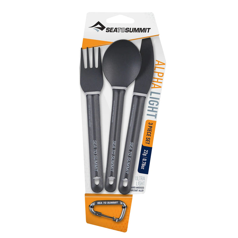 Sea to Summit Alpha Light Spoon, Fork & Knife Set