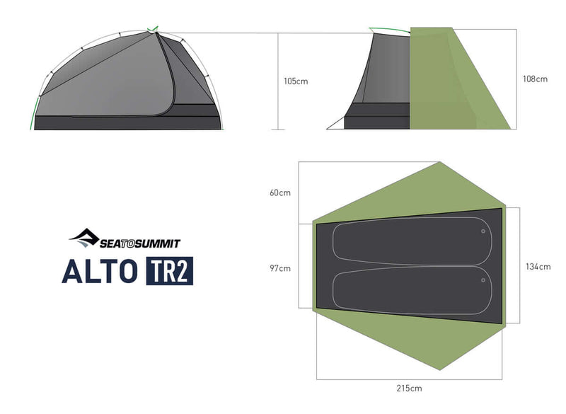 Sea to Summit Alto TR2 - Two Person Ultralight Tent