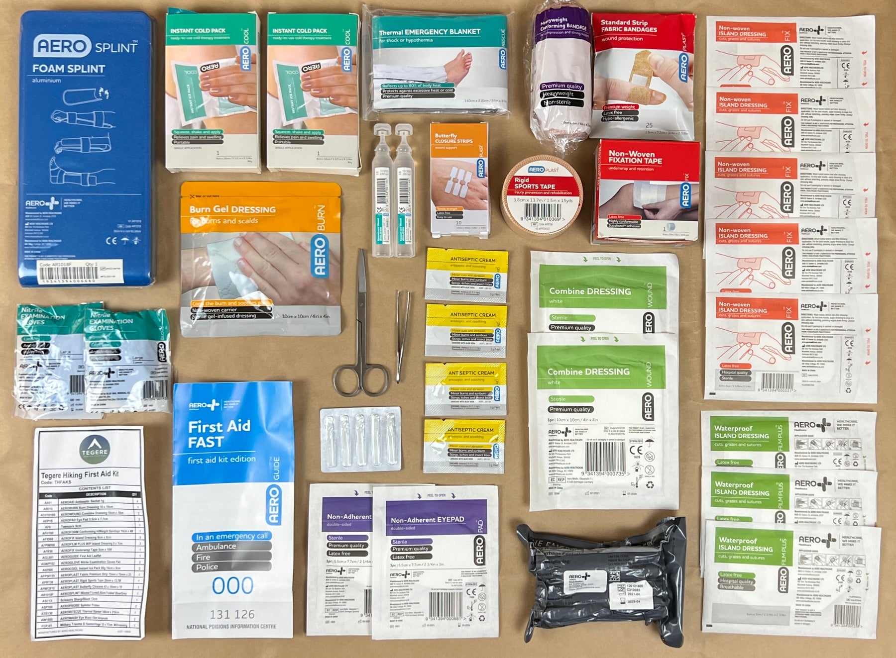 PAST Outdoors Originals Hiking Individual First Aid Kit (HIFAK)