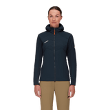 Mammut-Rime-Light-Insulated-Flex-Hooded-Womens- Jacket-model