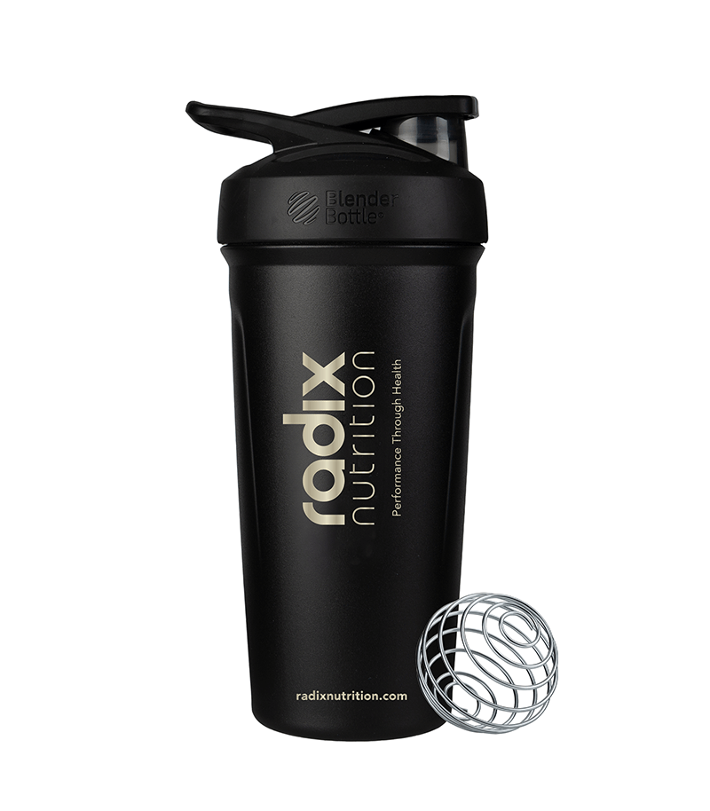 Radix Nutrition Blender Bottle Insulated Protein Shaker