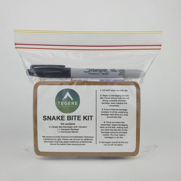 Snake bite bandage  first aid kit with tension indicators